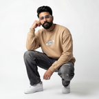 BEIGE GLOBAL LEGACY SWEATSHIRT