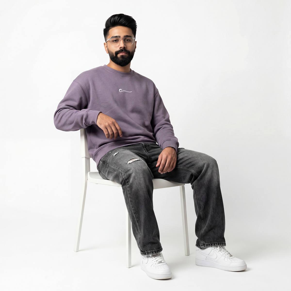 PURPLE RISE ANTHEM SWEATSHIRT