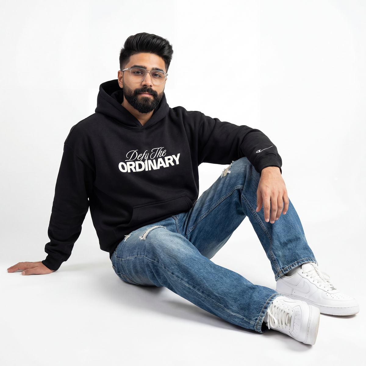 BLACK CARBON DEFY HOODIE