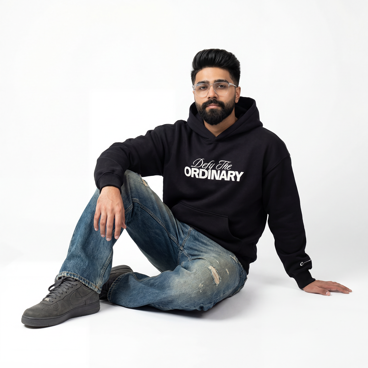 BLACK CARBON DEFY HOODIE