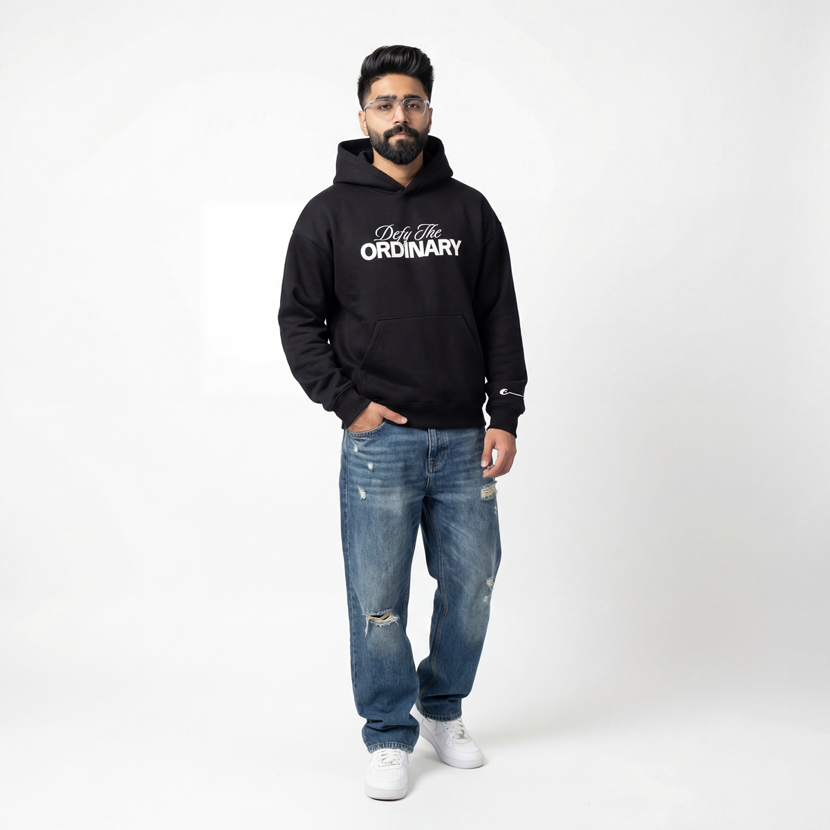 BLACK CARBON DEFY HOODIE