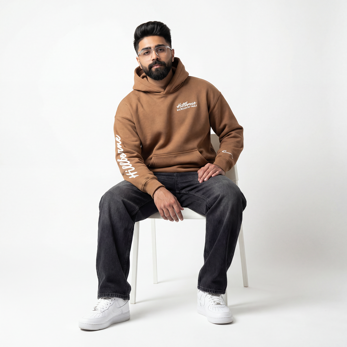 BROWN HILLBORNE TERRAIN HOODIE