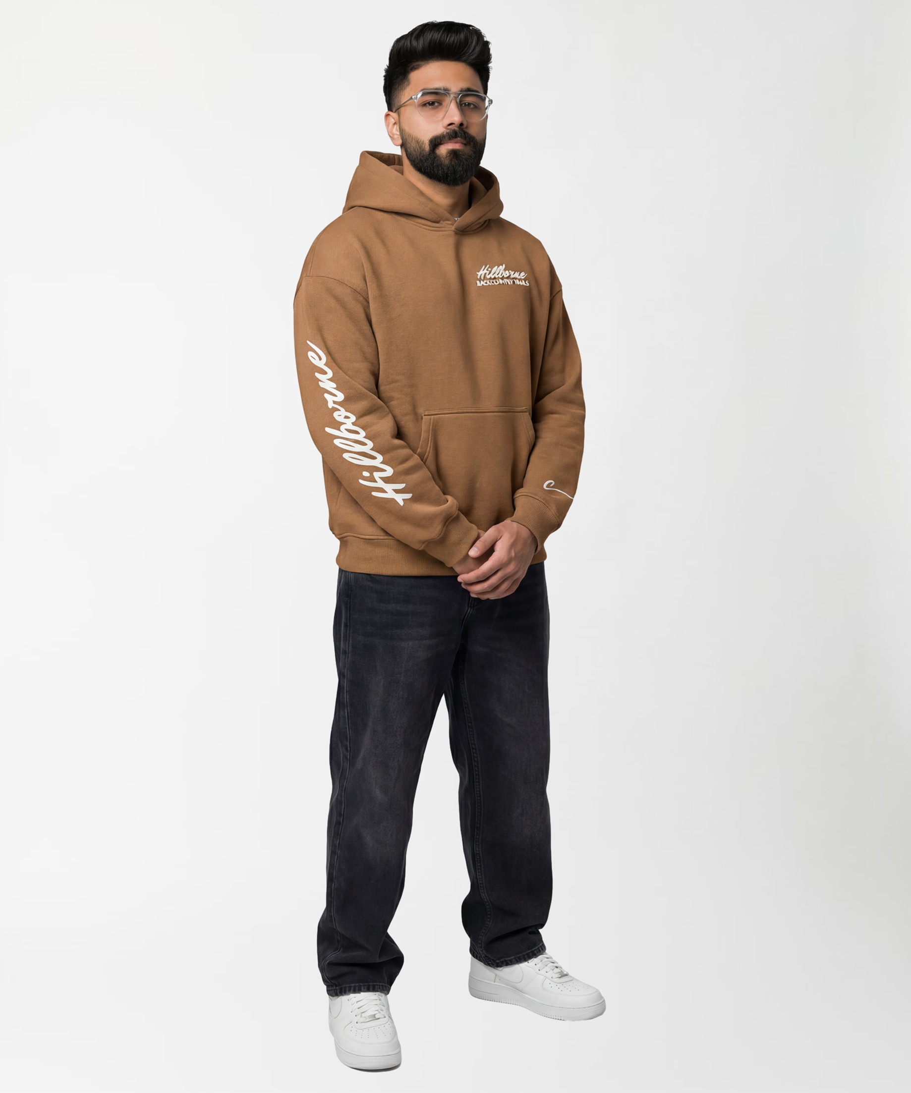 BROWN HILLBORNE TERRAIN HOODIE