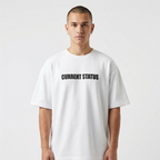 WHITE TRIVIAL STATUS T-SHIRT