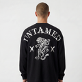 BLACK UNTAMED WAFFLE T-SHIRT