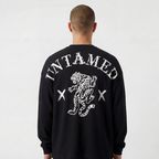 BLACK UNTAMED WAFFLE T-SHIRT
