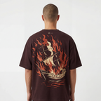 BROWN SCORCHED SEAS T-SHIRT