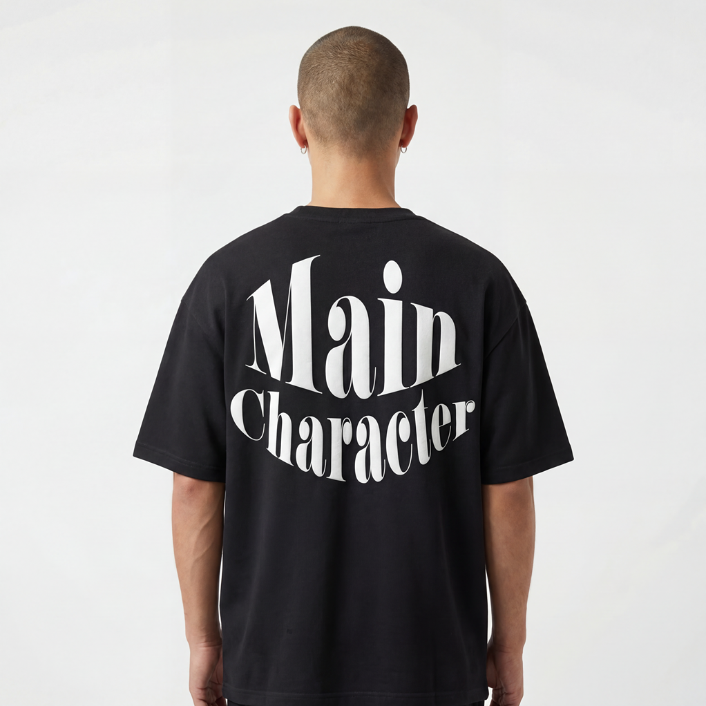 BLACK CENTER OF FOCUS T-SHIRT