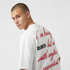 WHITE TRIVIAL STATUS T-SHIRT