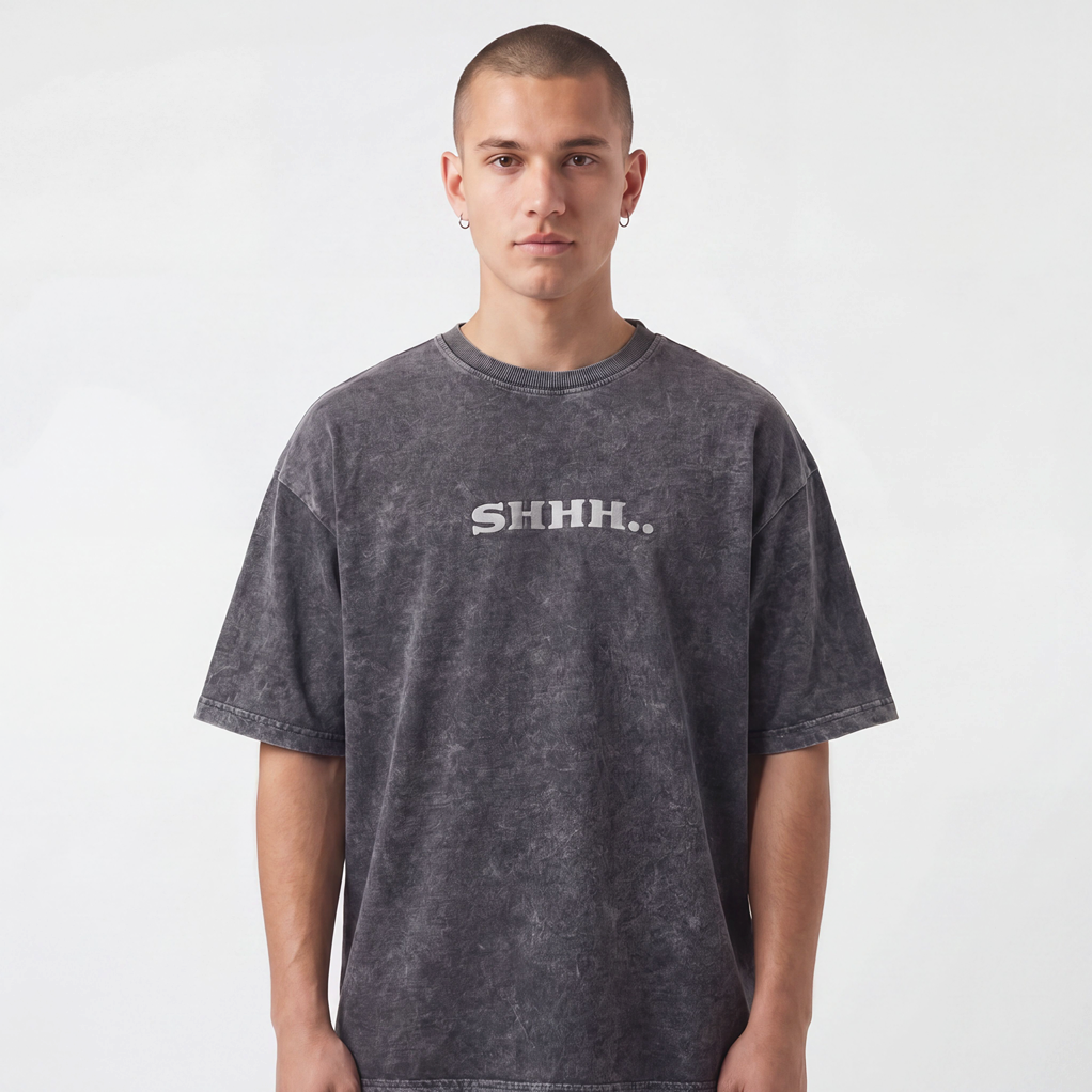 BLACK SILENCE ACID WASH T-SHIRT