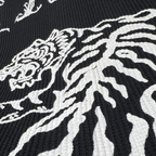 BLACK UNTAMED WAFFLE T-SHIRT