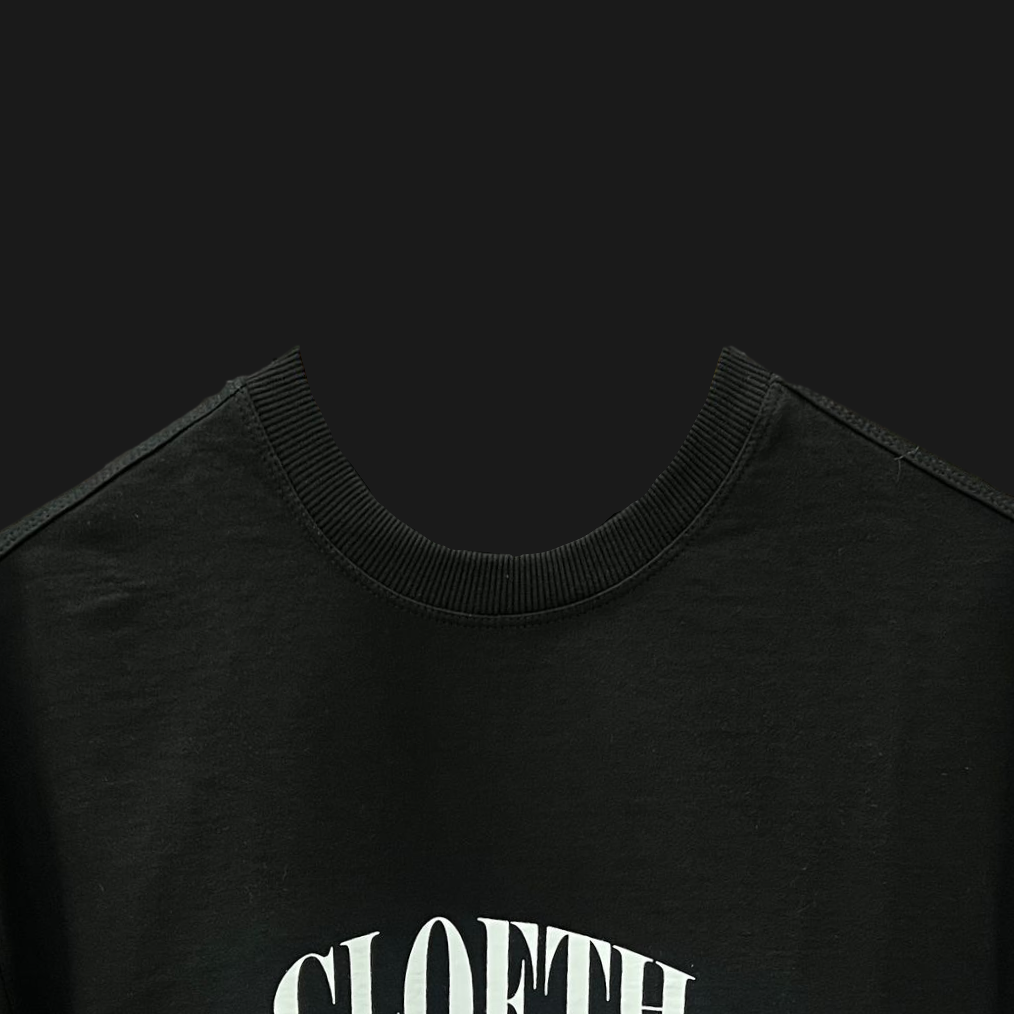 BLACK CENTER OF FOCUS T-SHIRT