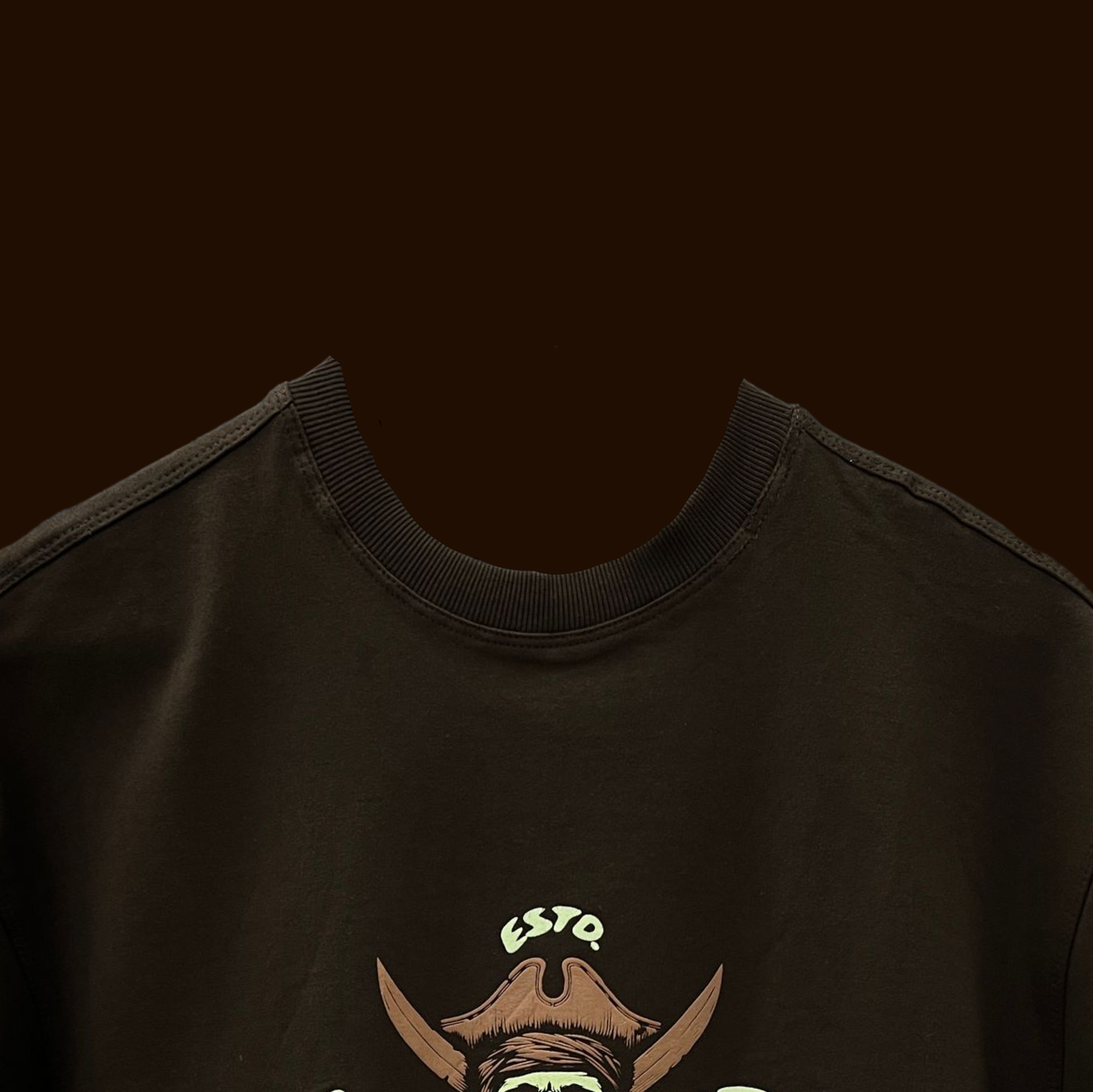 BROWN SCORCHED SEAS T-SHIRT