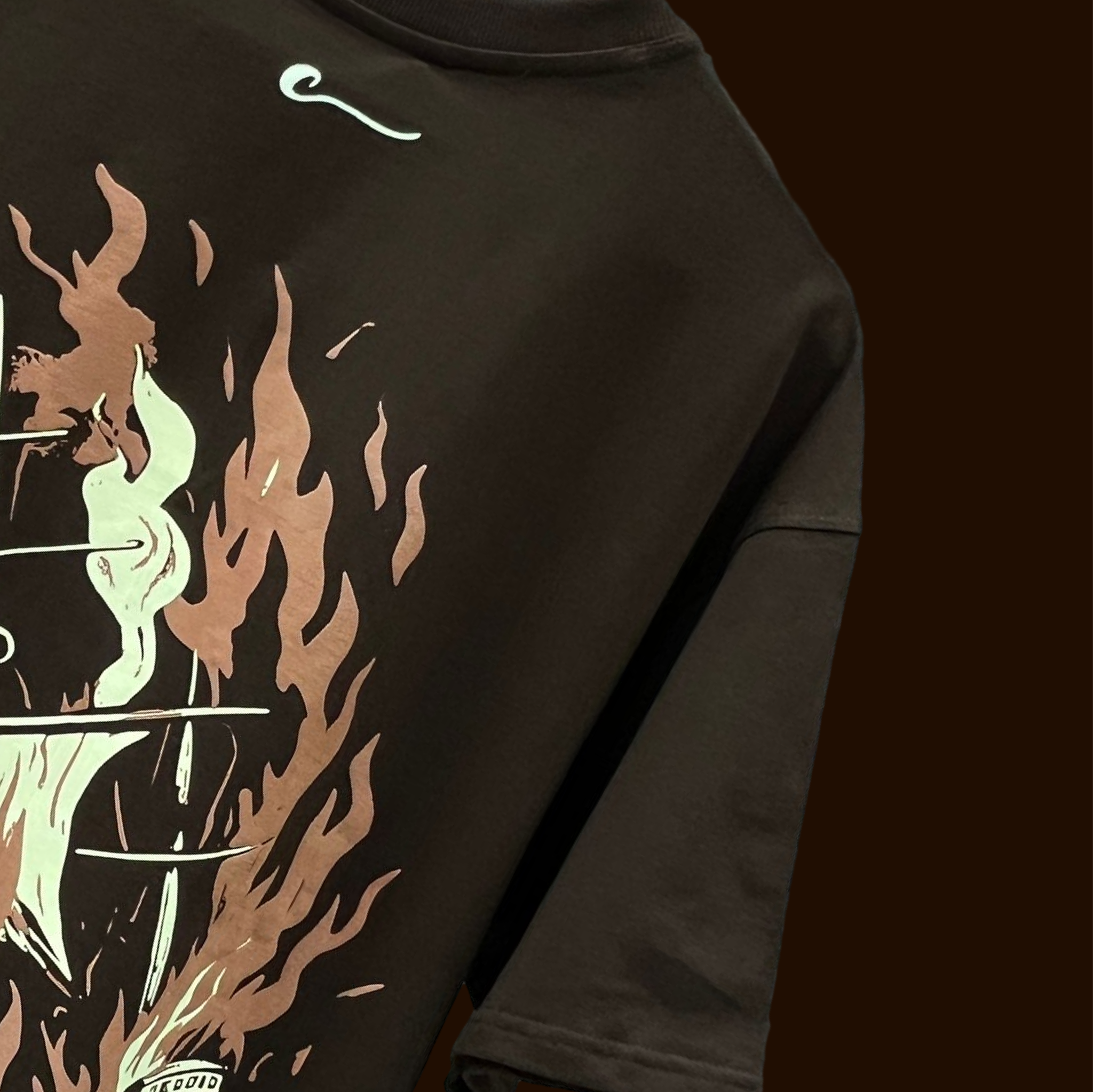 BROWN SCORCHED SEAS T-SHIRT