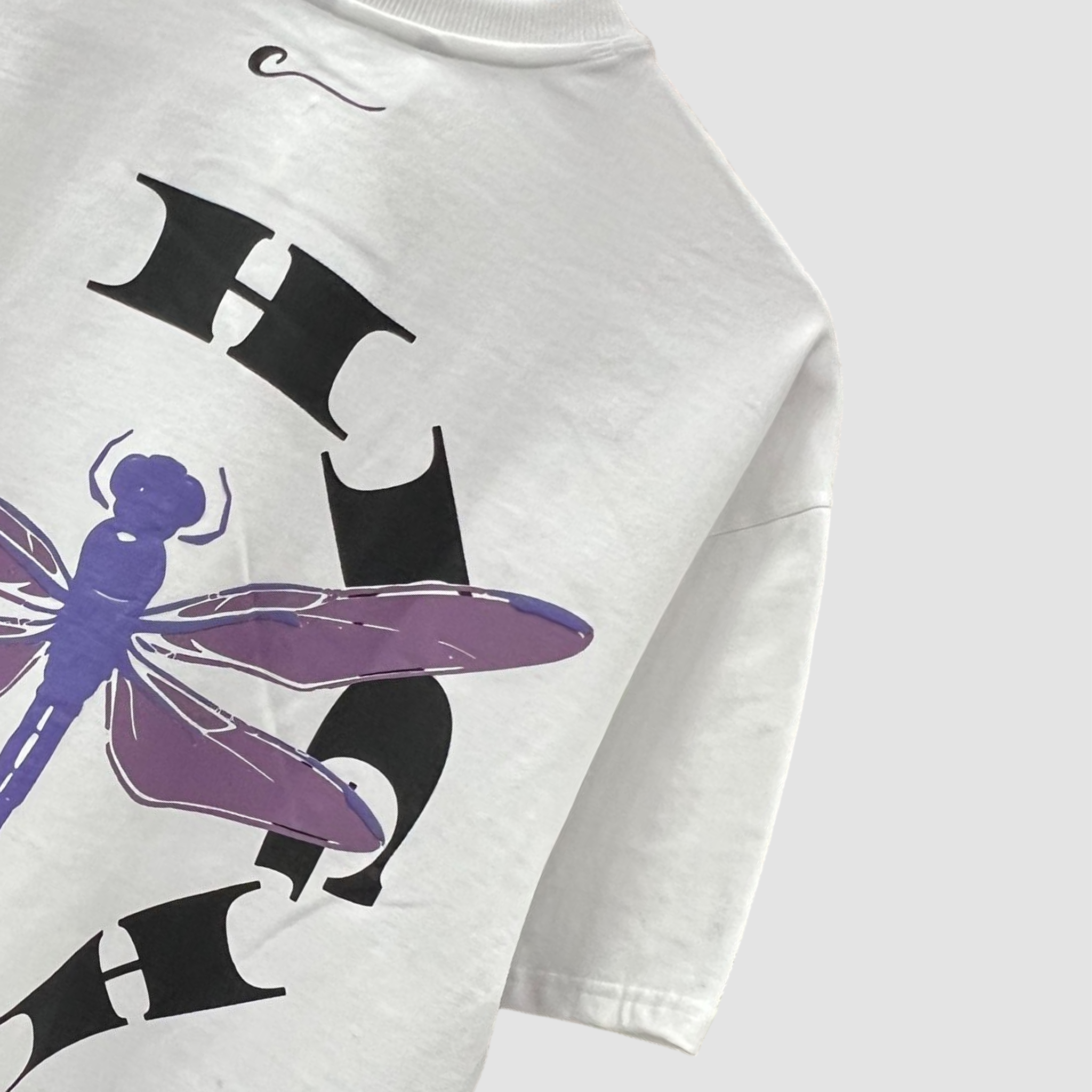 WHITE DRAGONFLY T-SHIRT