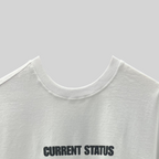 WHITE TRIVIAL STATUS T-SHIRT