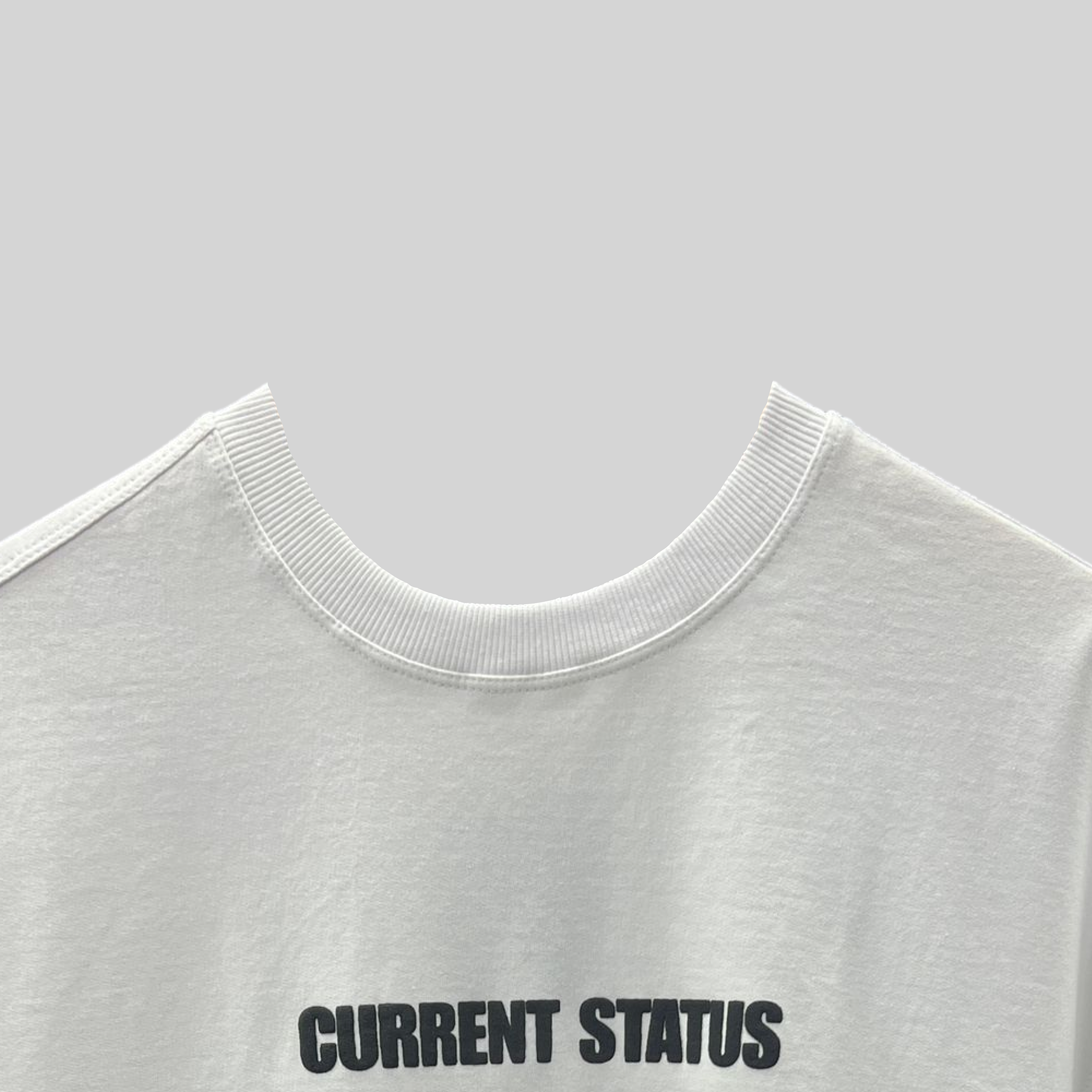WHITE TRIVIAL STATUS T-SHIRT