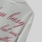 WHITE TRIVIAL STATUS T-SHIRT