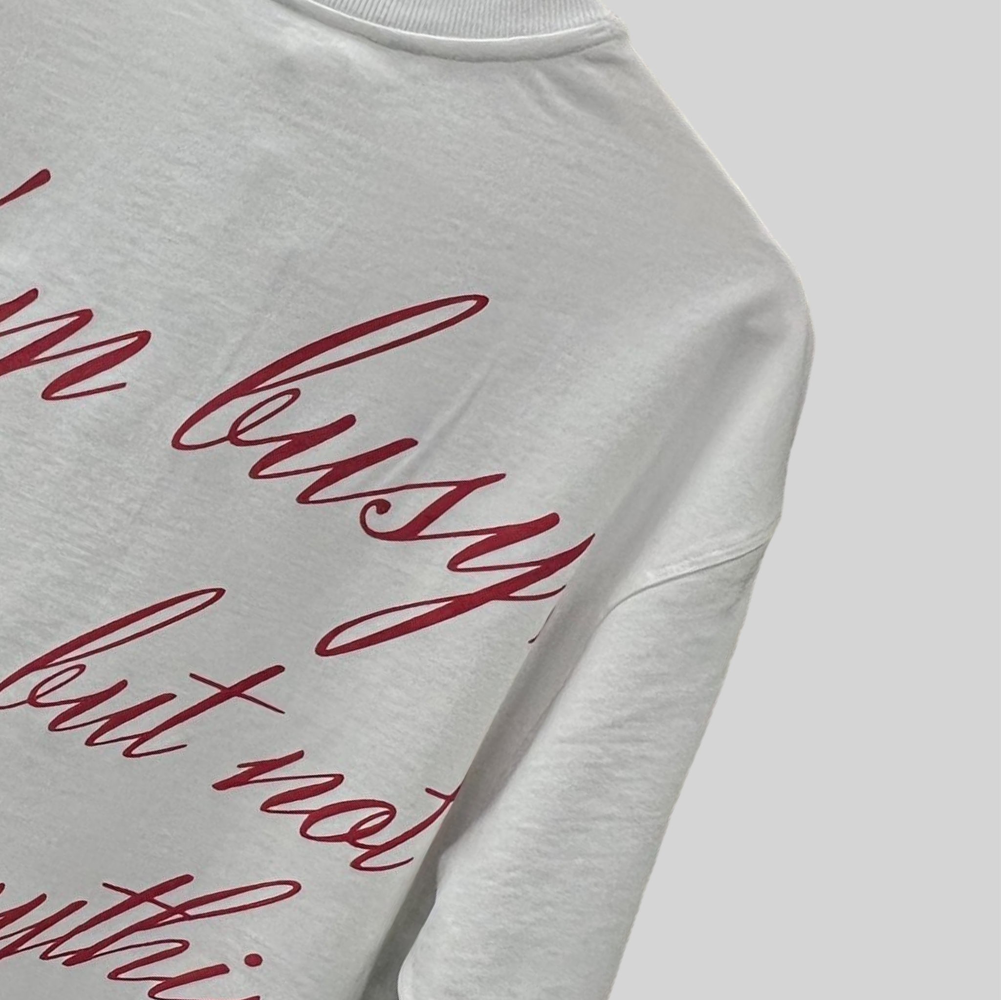 WHITE TRIVIAL STATUS T-SHIRT