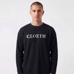 BLACK UNTAMED WAFFLE T-SHIRT